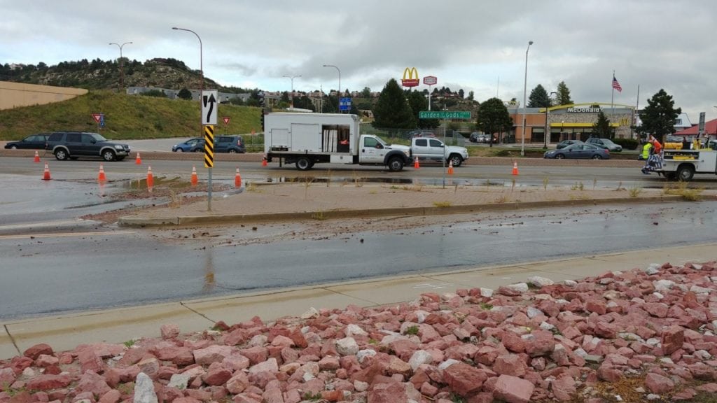 Garden of the Gods Water Main Break