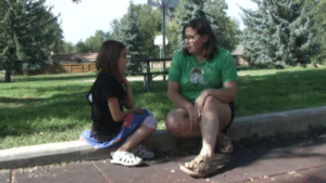 Danielle Williamson and her 8-year-old daughter Luna.