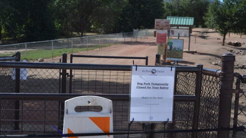 Bear Creek Dog Park signs