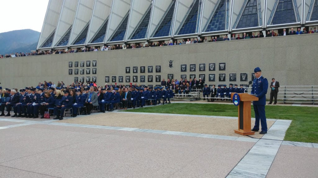 The Air Force Academy hosts its annual Homecoming Memorial Ceremony, honoring the lives of 139 graduates and former staff members that passed away since the 2017 ceremony.