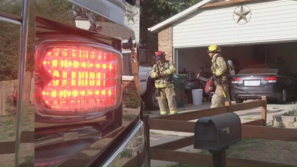 Colorado Springs firefighters respond to a structure fire in Colorado Springs on July 30, 2018.