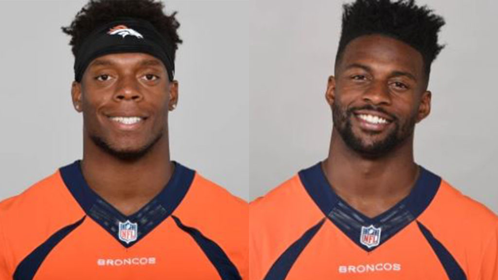 Team photos of Brandon Marshall, Emmanuel Sanders