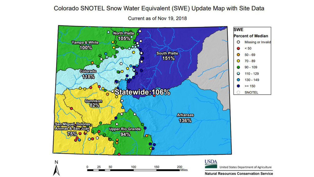 SNOWTEL Map