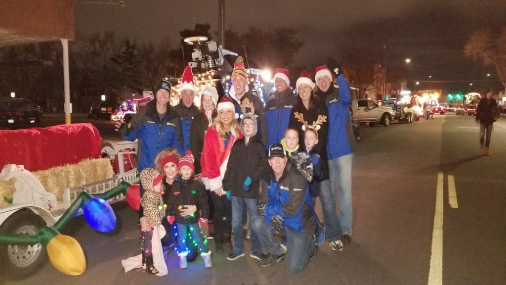 News 5 team at the Pueblo Parade of Lights