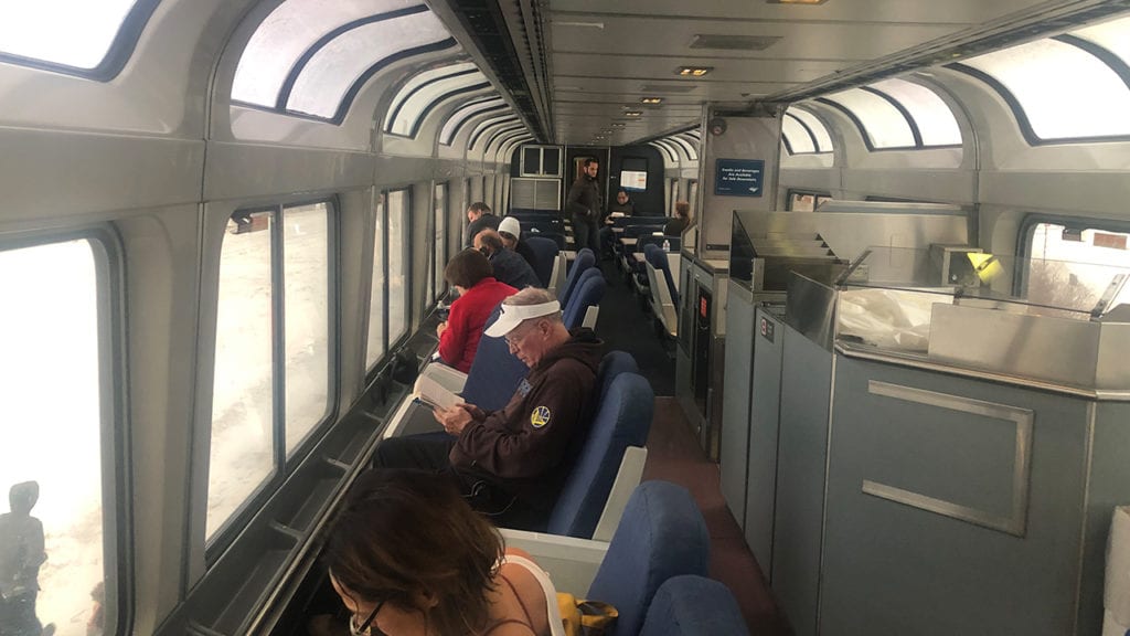 Amtrak adds double decker sightseer car to the Winter Park Express