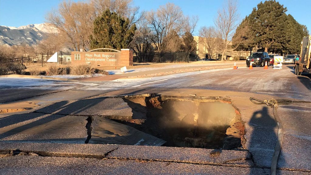 Water main break