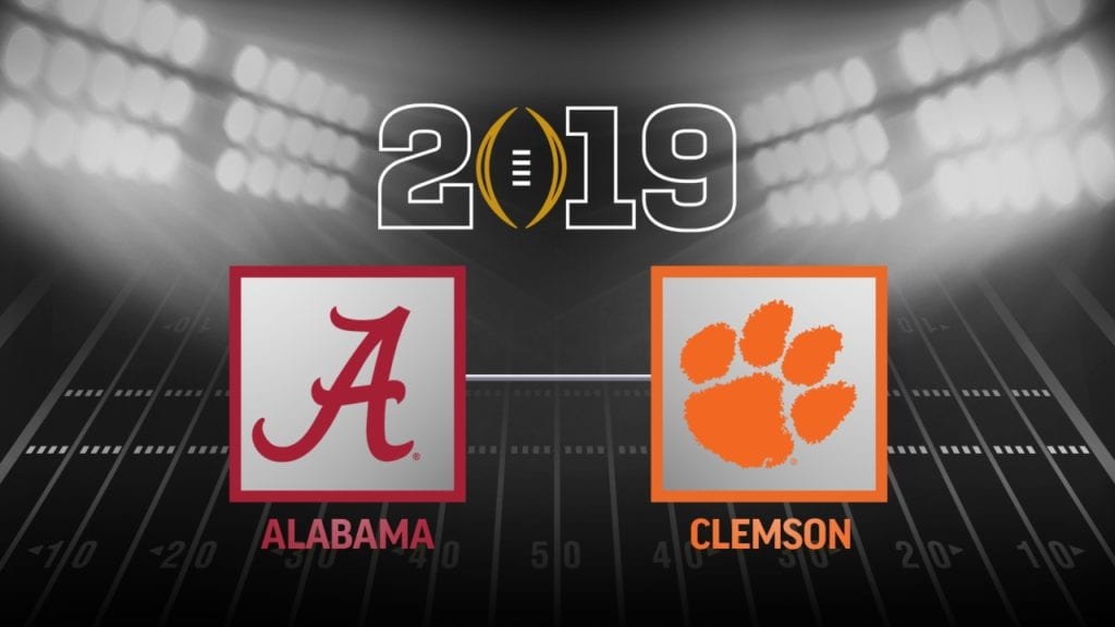 Alabama and Clemson