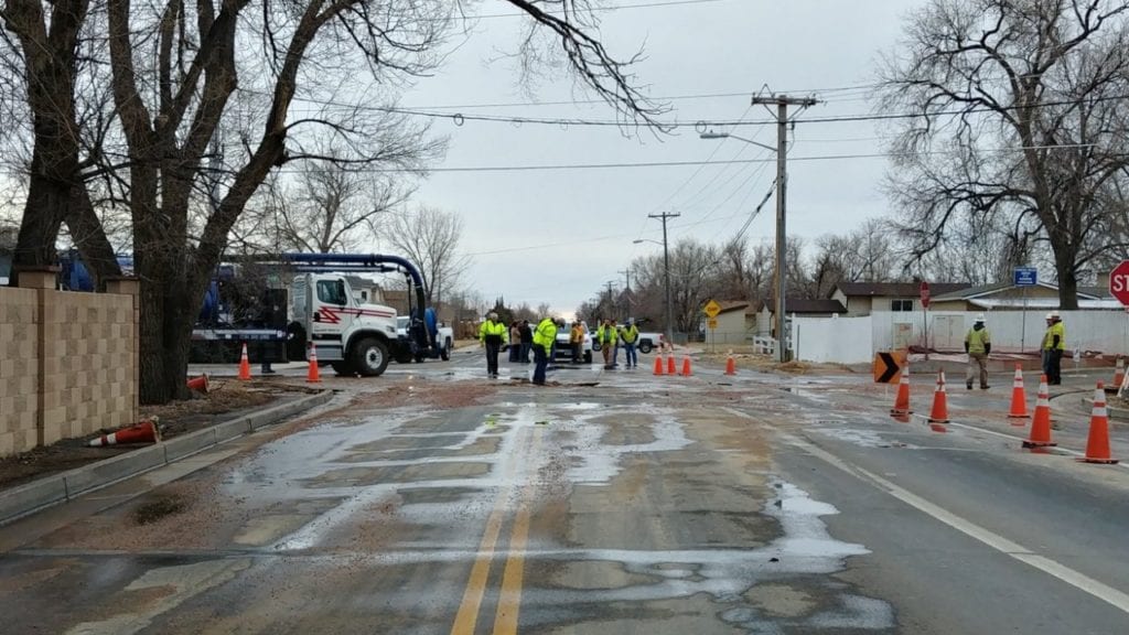 Fountain Mesa Rd Water Main Break