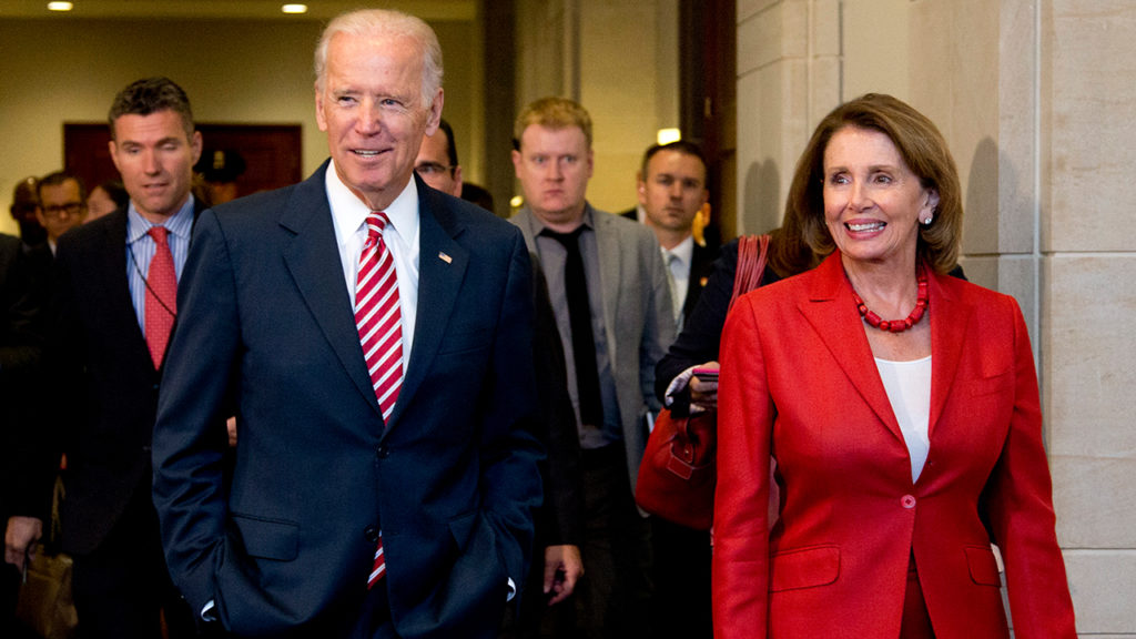 Joe Biden and Nancy Pelosi