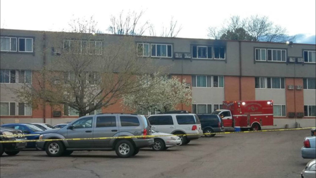 Fire and OIS at Colorado Springs-apartment