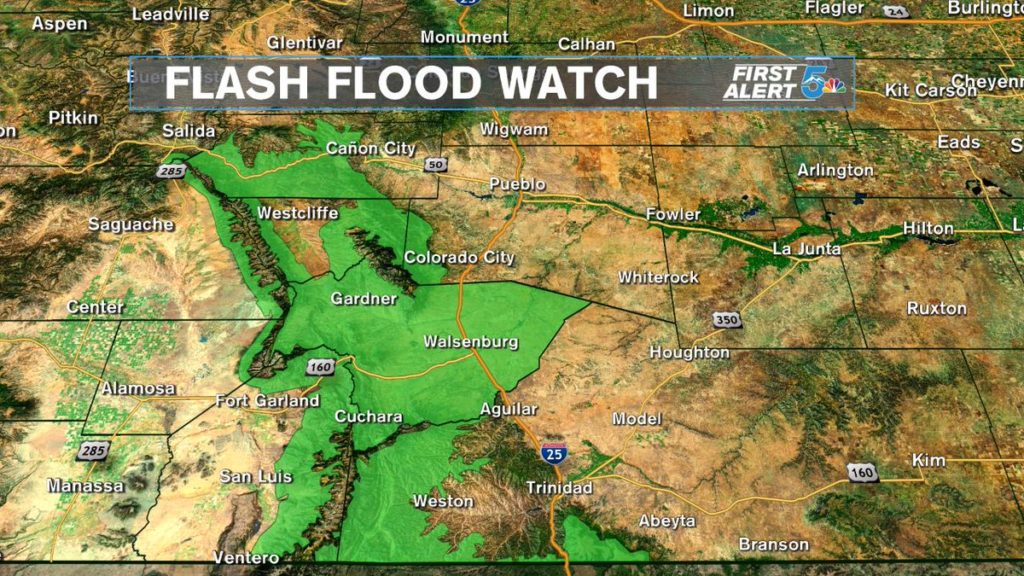 Flash flooding possible this afternoon around the Spring Fire burn scar